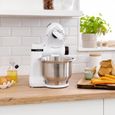 Kitchen machine Serie 2 BOSCH - Robot de cuisine - 700W - 4 vitesses + turbo - Bol mélangeur inox 3,8 L - Blender 1,25 L - Blanc-1