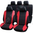 TD® Housse de Siège de Voiture Accessoires de voiture Intérieur Housse de voiture de style universel - Rouge-Noir-1