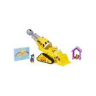 Coffret Pour Pat Patrouille Ruben Et Son Grand Bulldozer De Luxe 43 cm Transformable - Set Véhicule + 3 Figurines + 1 Carte Tigre - Jeux - Jouets