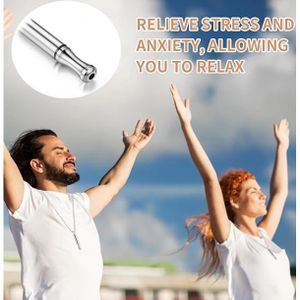 Collier Respiratoire Anti-stress - ATYHAO - Acier Au Titane - Réduit Le