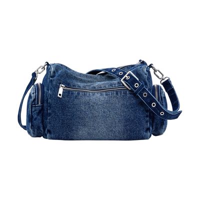 Sac à Main Desigual ASTANA FANTASY - Effet Cuir Bleu - Poches Avant, Latérales Et Arrière - Fermeture Éclair