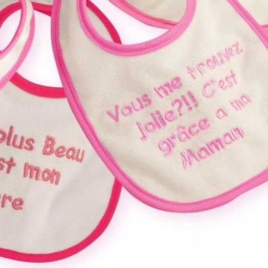 Lot De 7 Bavoirs Bébé DBb Remond - Imperméables, Velcro, Jours De La Semaine