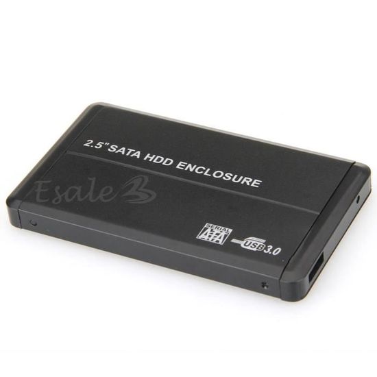 Étuis pour disques durs: 9101 étui noir pour disque dur 2,5 externe  portable