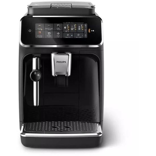 PHILIPS EP3321/40 Vollautomatische Espresso-Maschine – Mit LatteGo, Keramik-Mahlwerk & 1,8l Tank, Schwarz