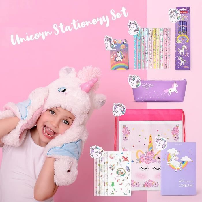 Maomaoyu Licorne Jouet pour Fille 6 7 8 9 10 11 12 Ans, Cadeau de Papeterie pour Filles