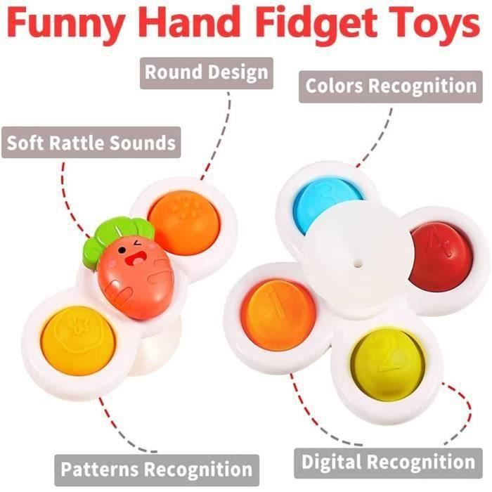 Jouets à ventouse Benobby Kids : Lot de 3 jouets sensoriels pour
