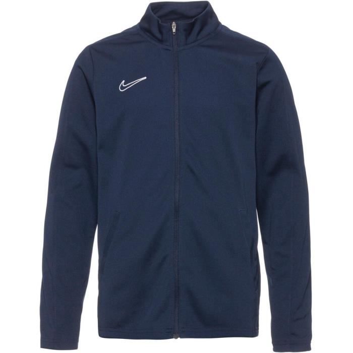 Survetement Homme Nike Dri Fit Bleu Marine Fitness Manches