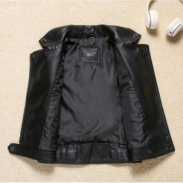 Veste En Cuir Matelassée The Territory Ahead - Taille M, Noir, Doublée, Fermeture éclair, Occasion Très Bon état