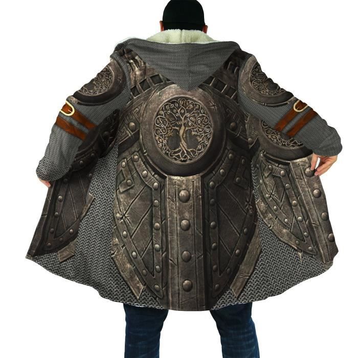 Cape à Capuche Adulte Imprimé Galaxie étoiles - Polyester Confortable Pour Cosplay, Halloween, Fêtes Déguisées