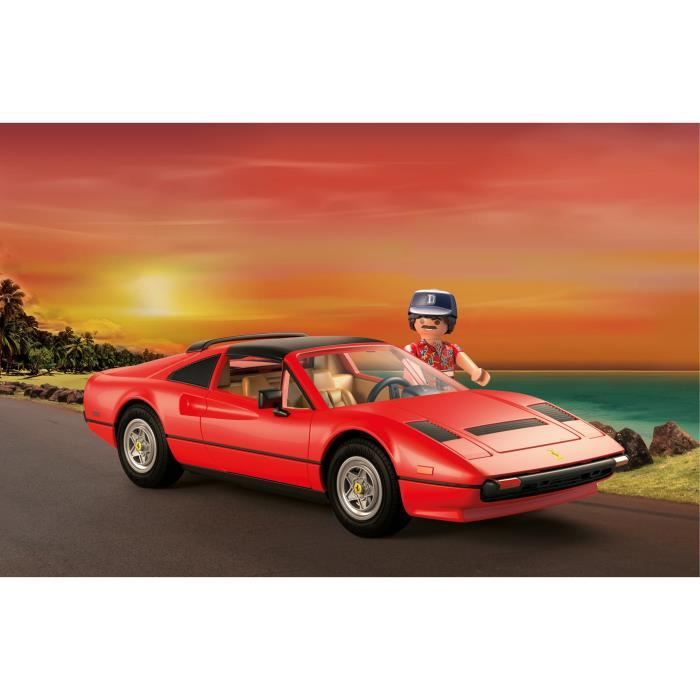 PLAYMOBIL - Voiture de collection Magnum Ferrari 308GTS - Classic Cars - 48  pièces - Cdiscount Jeux - Jouets