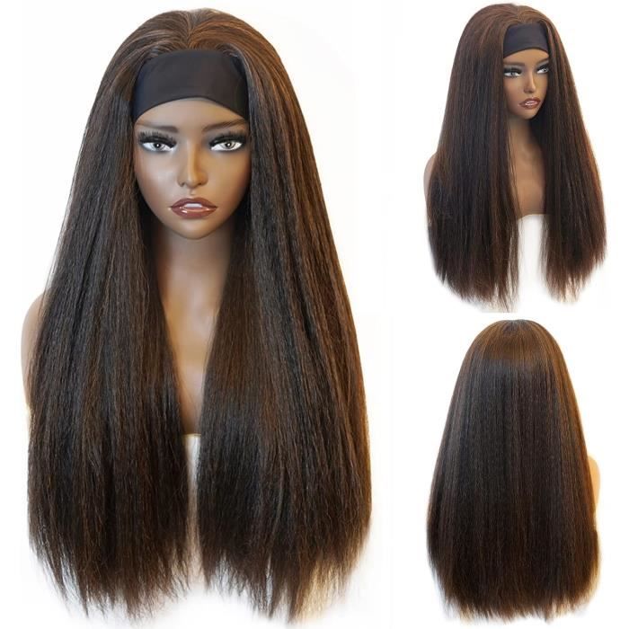 Perruque Mulet Rock Noire - Perruque Homme Femme Années 60 70 80 Pour Fête Carnaval Halloween