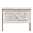 Table de chevet en bois blanchi Hina - Atmosphera - 1 Tiroir - H 67 cm-2