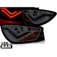Paire de feux arriere Seat Ibiza 6J 08-12 led Bar rouge fume-2