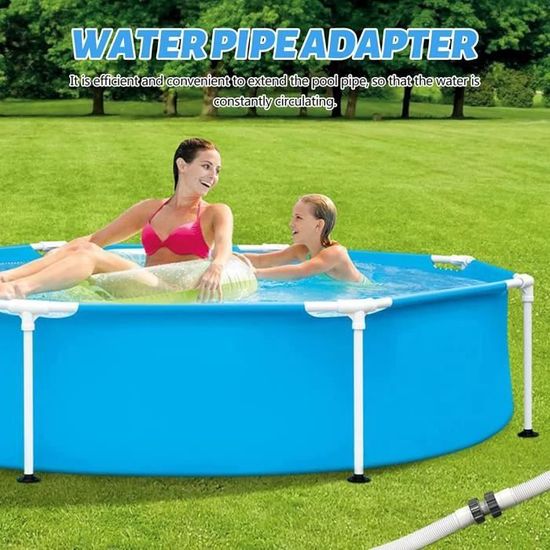 Kit Raccord Piscine 38 Mm Pour Intex Coleman - Connecteur Tuyau 2 Voies, Adaptateur 1.5" | Étanche Et Sans Outil