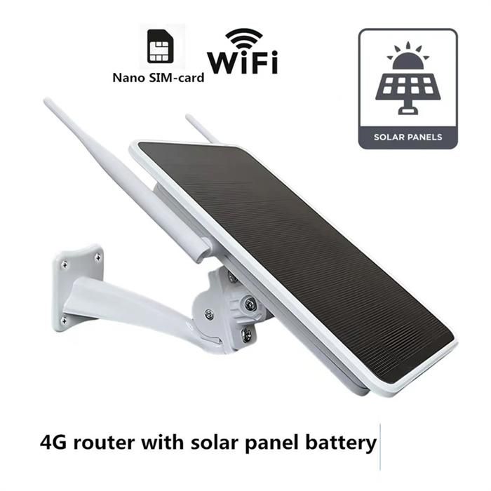 Routeur 4G Solaire étanche IP66 - WiFi Extérieur Avec Slot SIM - Pour Caméras, Tablettes, Etc. - 8