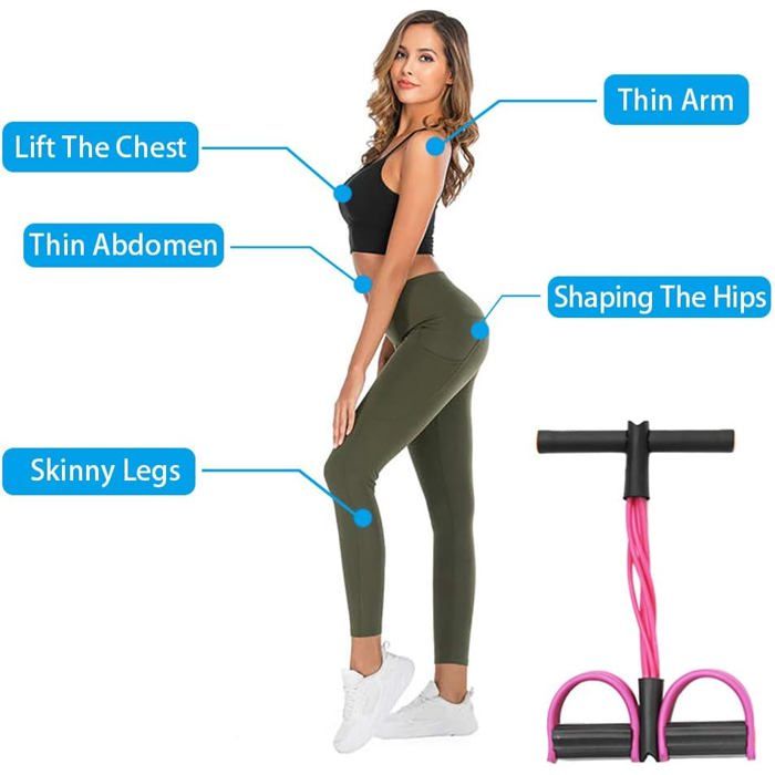 Corde De Tension Multifonction – 6 Tubes élastiques Pour Fitness, Yoga, étirements