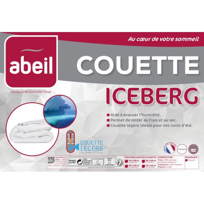 Couette Légère Abeil 240x260cm - Douceur Absolue, été Et Chambres Chaudes, Oeko-Tex