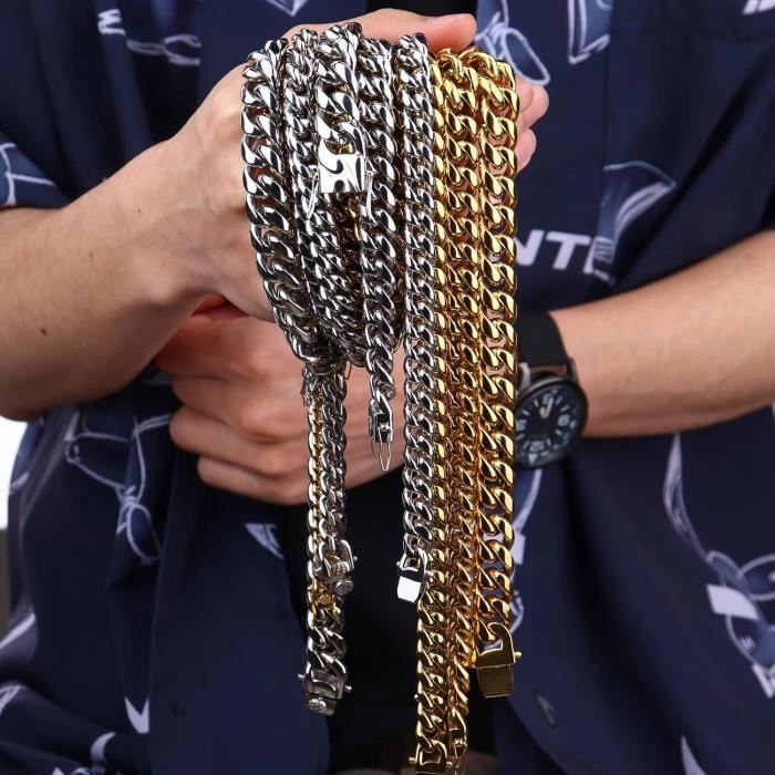 Chaîne / Collier Rond Plaqué Argent Unisexe - Homme / Femme - Neuf Sous Emballage