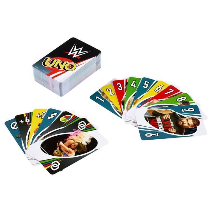 Jeux de Société,Mattel jeux UNO WWE jeu de cartes famille drôle  divertissement jeu de société amusant Poker cartes à - Type UNO WWE -  Cdiscount Jeux - Jouets