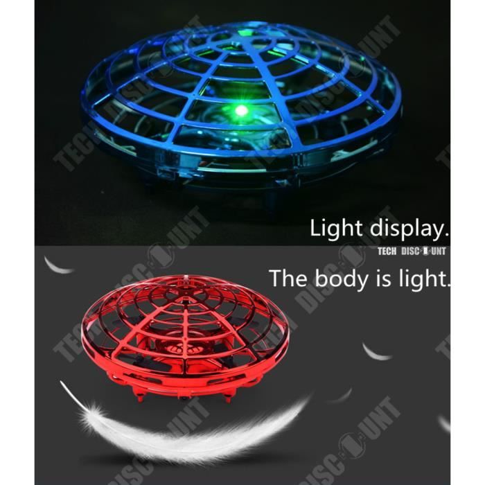 UFO Mini Drone – Balle Volante à 360° Avec LED – Jouet Intérieur/Extérieur Pour Enfants Dès 6 Ans