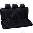 TD® Housse de Siège de Voiture Accessoires de voiture Intérieur Housse de voiture de style universel - Rouge-Noir-3
