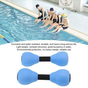 F-blue 1 Paire Aérobie Aquatique Haltère Aquatique EVA Barbell Aqua Fitness Piscine Yoga Exercice élastique Accessoires