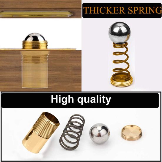 Serrure D'armoire,Golden--Verrou De Porte à Double Bille, 1 Pièce