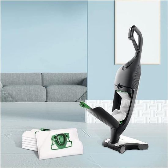 10 Sacs D’aspirateur Pour Vorwerk Kobold VK135 VK136SC Etc. - Microfibre, Neufs Sous Emballage