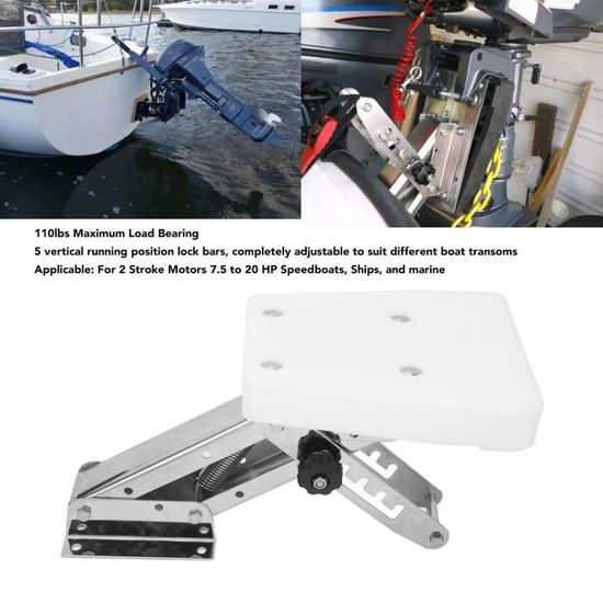 Toyvian Support De Moteur Hors-bord 4 Pièces En PVC Pour Bateau