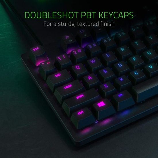 Razer Huntsman Tournament Edition Te Gaming Keyboard Rouge Linear Optical Tkl Cdiscount Instruments De Musique