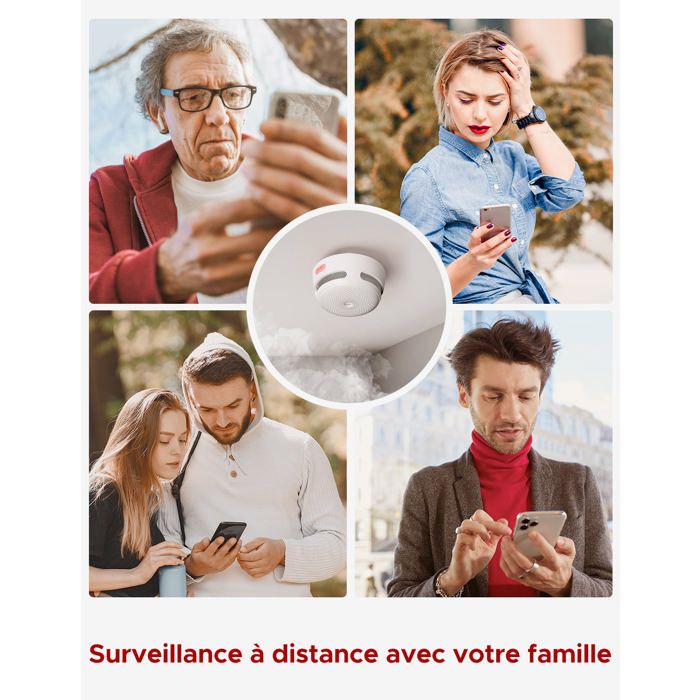 X-sense Link Pro Détecteur De Fumée Intelligent Avec Passerelle - Wifi