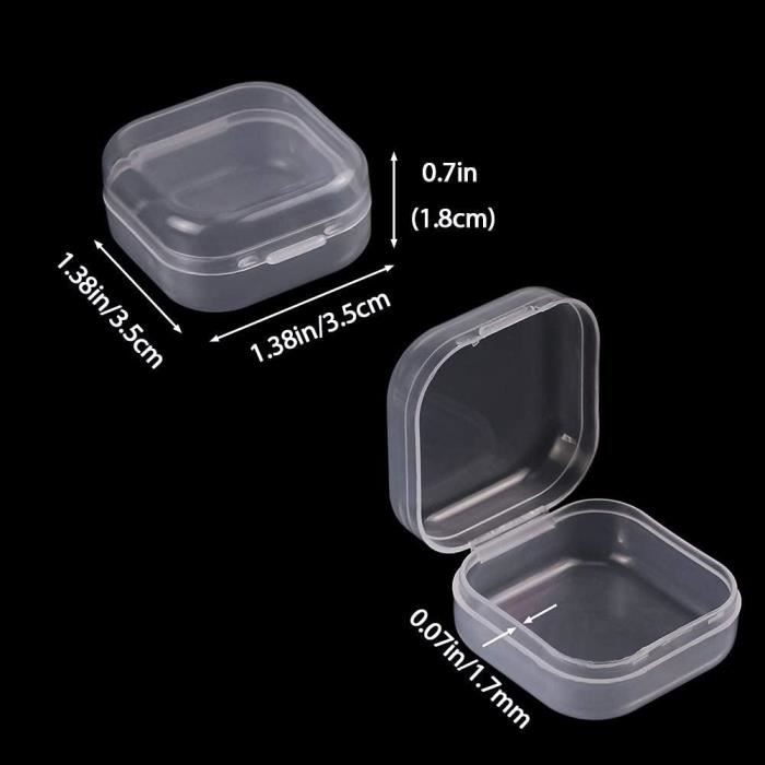 Petite Boite Rangement Plastique, Lot De 24 Mini Boite Plastique  Transparente,Boite Rangement Perle De Conteneurs Avec Couver[L1049]