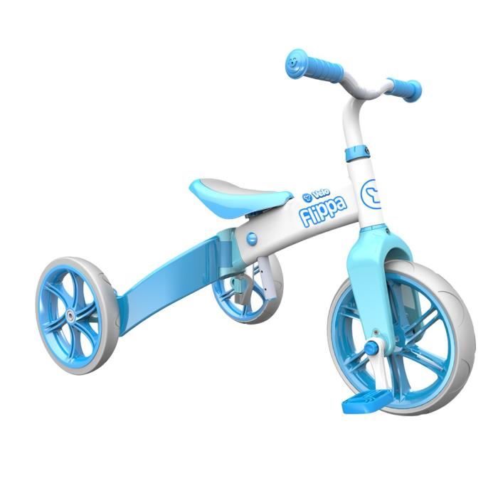 Y VOLUTION Tricycle Evolutif YVELO Flippa Bleu Cdiscount Jeux