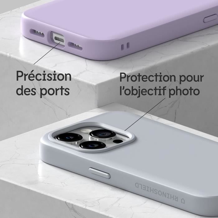 RhinoShield Coque pour [iPhone 15 Pro Max]  SolidSuit - Coque Fine avec  Technologie d'absorption des Chocs - Rose - Cdiscount Téléphonie
