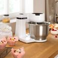 Kitchen machine Serie 2 BOSCH - Robot de cuisine - 700W - 4 vitesses + turbo - Bol mélangeur inox 3,8 L - Blender 1,25 L - Blanc-4