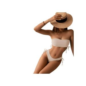 2 Paires Coussinets Soutien-Gorge Silicone Push Up - Inserts Bikini Amovibles Triangle Invisible
