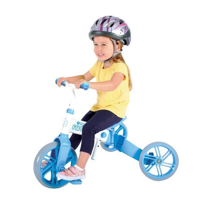 Y VOLUTION Tricycle Evolutif YVELO Flippa Bleu Cdiscount Jeux