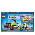 LEGO® 60343 City Great Vehicles Le Transport de L’Hélicoptère de Secours, Camion Jouet Cadeau pour les Enfants dès 5 Ans-5