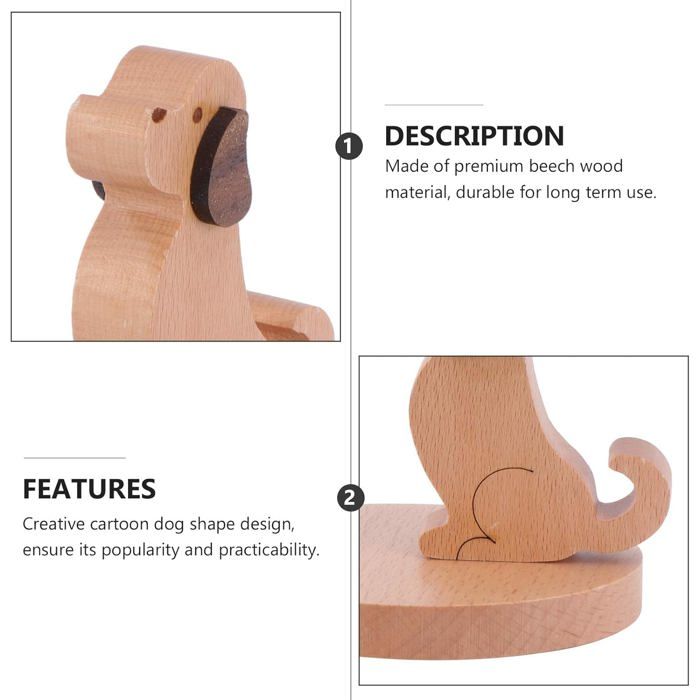 HOMSFOU Support De Téléphone Naturel Support De Bureau Créatif Pour Smartphone Accessoire Pratique Pour Maison Et Bureau Pour Et Appels