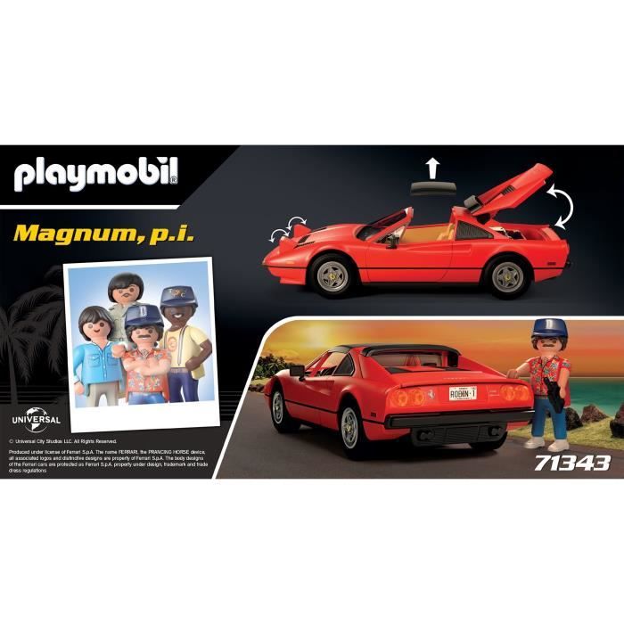 Acheter en ligne PLAYMOBIL Magnum p.i. Ferrari 308 GTS (71343) à bons prix  et en toute sécurité 