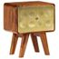 Table De Chevet 1 Tiroir Joraz Bois Et Metal Or Rose Vente De