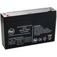 Batterie Panasonic LC-RB066R5P 6V 7Ah Acide scellé de plomb - AJC-C7S-J-1-137977-0