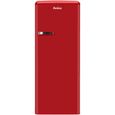 Réfrigérateur 1 porte AMICA AR5222R Rouge - Congélateur haut - 218L - Classe A - Froid statique-0