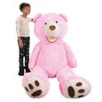 Banabear rose 260cm, Nounours géant Peluche ours teddy bear Ourson immense idéal pour cadeaux et anniversaire-0