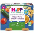 Hipp Bio Mon Dîner Bonne Nuit Bol Petites Penne Tomates Courgettes +6m 2 x 190g-0