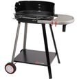 Barbecue à charbon de bois - HOME MAISON - Avec soufflerie intégrée - Noir-0