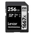 Carte Lexar Professional 1667x 256 Go SDXC UHS-II-0