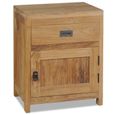 Table De Chevet Table De Nuit Armoire Teck Massif 40 X 30 X 50 Cm