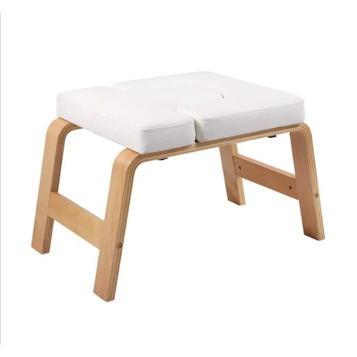 Banc De Chaise Yoga Headstand En Bois Blanc Prix Pas Cher Cdiscount