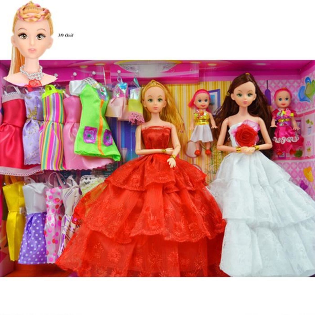 Cadeau Noel Poupee Barbie 3d Super 16 Ensemble De Poupons Coffret Fille Pour Anniversaire 12 Jointure Peluche Cdiscount Jeux Jouets Cadeau Noel Poupee Barbie 3d Super 16 Ensemble De Poupons Coffret Fille Pour Anniversaire 12 Jointure Peluche Cdiscount Jeux Jouets